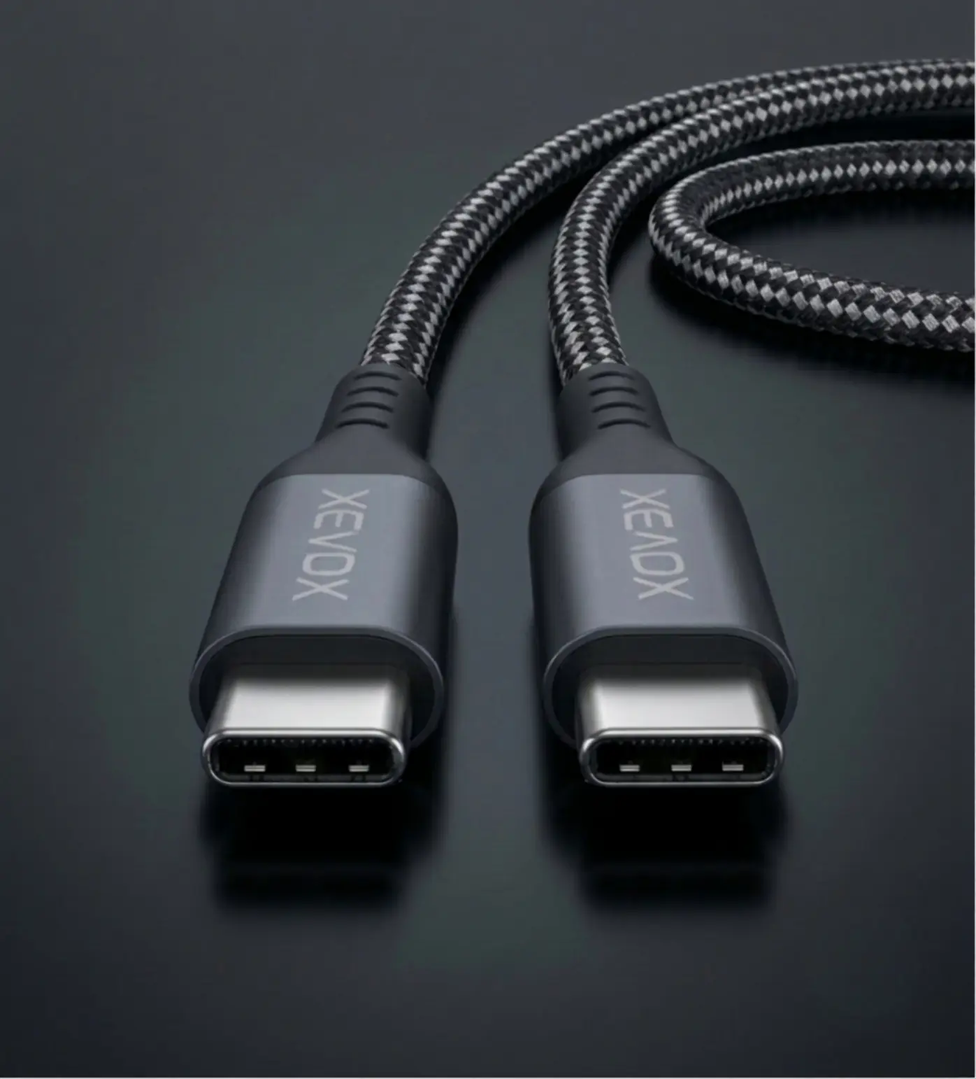 XEVOX Core cable coiled with branded strap